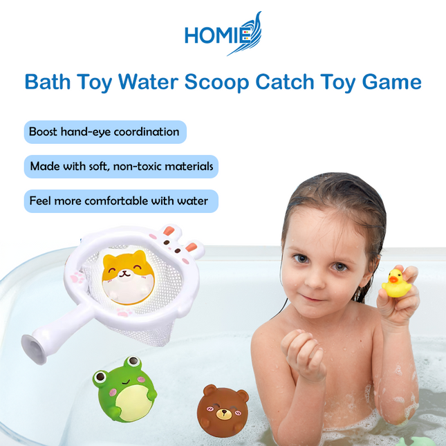 Bath Toy Water Scoop Catch Toy Game