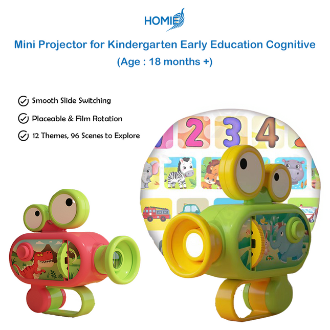 Mini Projector for Kindergarten Early Education Cognitive