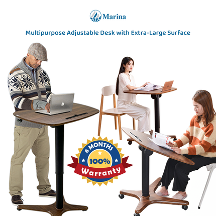 Multipurpose Adjustable Desk with Extra Surface (6 Months Warranty+ FREE Installation)
