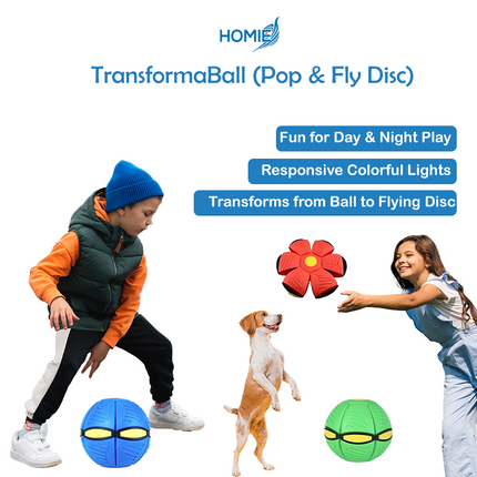 ⚽⚽TransformaBall – Pop & Fly Disc