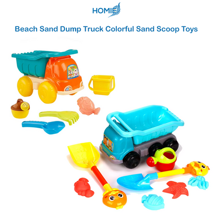 Beach Sand Dump Truck Colorful Sand Scoop Toys