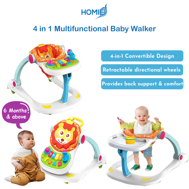 4 in 1 Multifunctional Baby Walker
