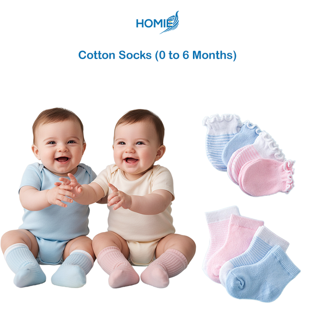 Cotton Socks (0 to 6 Months)