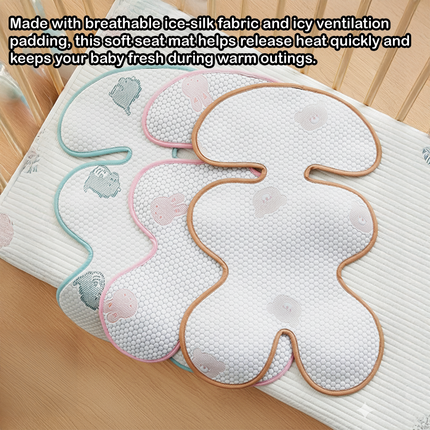 Ice-Silk Breathable Multipurpose Cooling Pad for stroller & dinning chairs