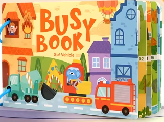 BUSY BOOK quiet book montessori sensory educational toy for toddlers (3 years+)