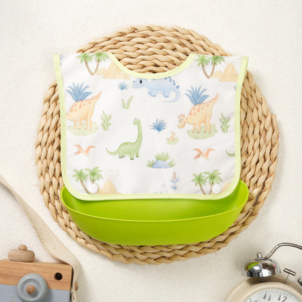 Toddler Feeding Bib – Removable Pocket, Waterproof & Easy to Clean