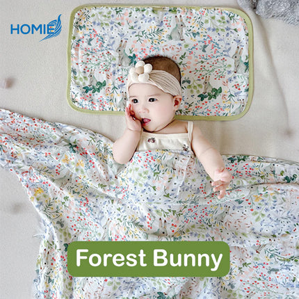 HOMIE BAMBOO MUSLIN SWADDLE BLANKET ultra soft breathable organic baby wrap (120x120cm)
