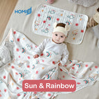 Muslin Swaddle Sun & Rainbow
