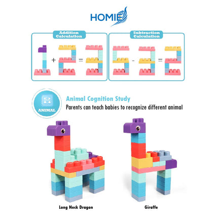 SOFT BUILDING BLOCKS toy set for toddlers early educational play (18 Months to 6 Years Old)