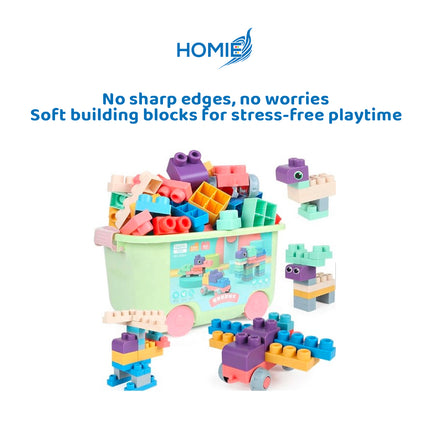 SOFT BUILDING BLOCKS toy set for toddlers early educational play (18 Months to 6 Years Old)