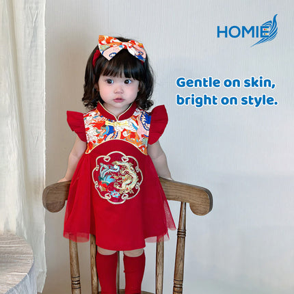 2026 CNY COSTUME NEW CHINESE STYLE birthday baby princess dress (Lunar New Year Outfit)