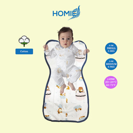 ARMS UP SWADDLE AND SLEEPING BAG organic bamboo cotton infant sleep sack (Small and Medium Only)
