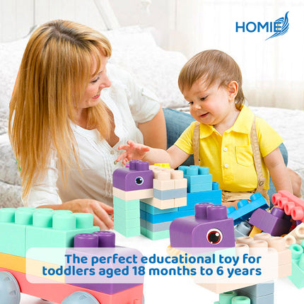 SOFT BUILDING BLOCKS toy set for toddlers early educational play (18 Months to 6 Years Old)