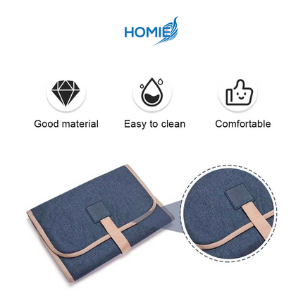 DIAPER CHANGING MAT waterproof portable foldable travel pad for infant (Washable Reusable)