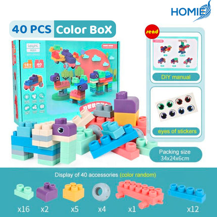 SOFT BUILDING BLOCKS toy set for toddlers early educational play (18 Months to 6 Years Old)