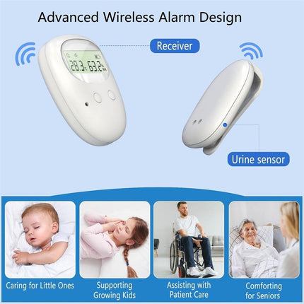 WIRELESS BEDWETTING ALARM temperature humidity display monitor system (Wireless)