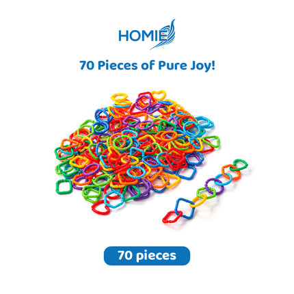 GEOMETRIC CHAIN BUCKLE toddlers toys (Interlocking Links)