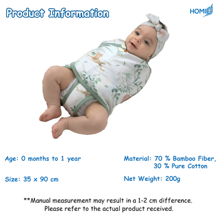 HOMIE Newborn Baby Swaddle Wrap-Baby Sleeping Bag (Thin & Anti-Startle Swaddles) Anti-Startle Design