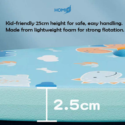 Kids DINO Swim Kickboard (Swimming Aids - Thickened Floating Backboard for Beginners)