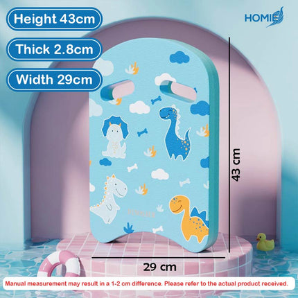 Kids DINO Swim Kickboard (Swimming Aids - Thickened Floating Backboard for Beginners)