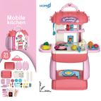 31 pcs Mobile Kitchen Toy Set (Pink)