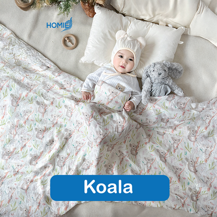 HOMIE Bamboo Muslin Swaddle Blanket – Ultra-Soft & Breathable (120x120cm)
