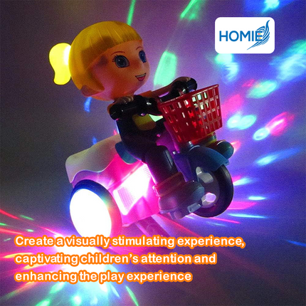 Stunt Bicycle 360 Degree Electric Rotating Lighting & Music/Dancing Bike Tricycle Stunning Sounds