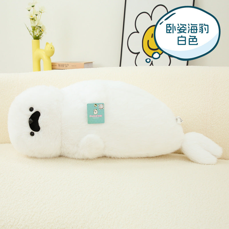 Lying Seal Plush Stuffed Soothing Sleep Toy 【70CM】