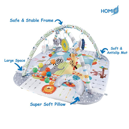 Multifunctional Baby Play Mat with Toys (Newborn to 36 Months)