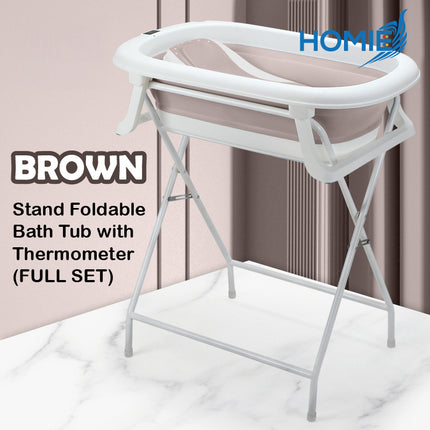 Stand Foldable Bathtub (Full Set) with Thermometer