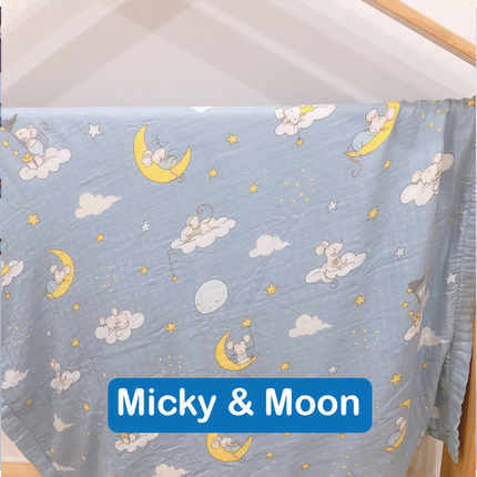 Bamboo Muslin Swaddle Blanket (120x120cm)