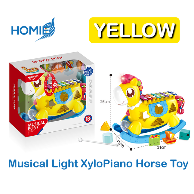 5 in 1 Musical Light Xylo Piano Rocking Trojan Horse
