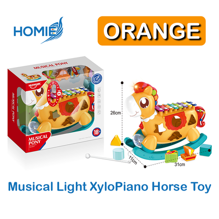 5 in 1 Musical Light Xylo Piano Rocking Trojan Horse