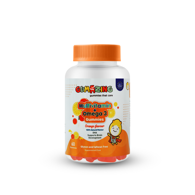Gumazing Multivitamin + Omega 3 Gummies (60 pcs),  2 Month Supply