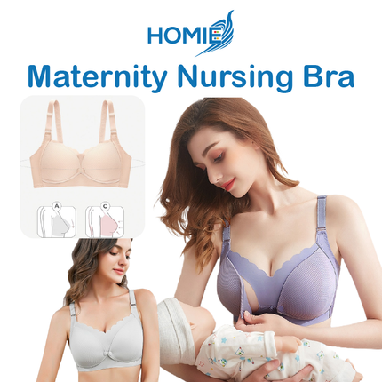 Maternity Wireless Nursing Bra – Front Clasp, All-Day Comfort for Pregnancy & Postpartum