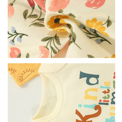 Cotton Clothes for Babies Three-Piece Set Romper (Newborn to 9 Months)