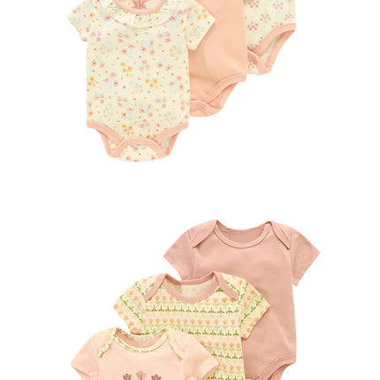 Cotton Clothes for Babies Three-Piece Set Romper (Newborn to 9 Months)