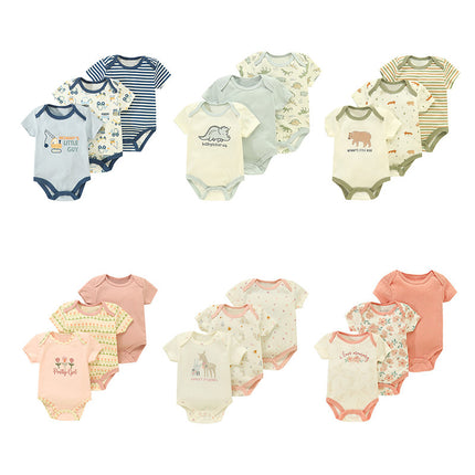 Cotton Clothes for Babies Three-Piece Set Romper (Newborn to 9 Months)