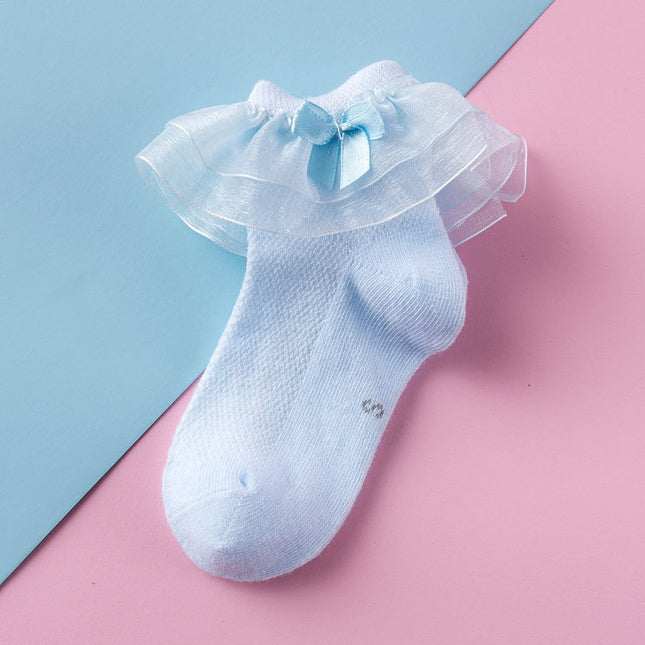 Baby socks Lace socks Double lace princess socks