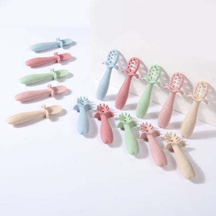 Baby Silicone Food Scraping Spoon – Ideal for Fruit Purée & Baby Meals