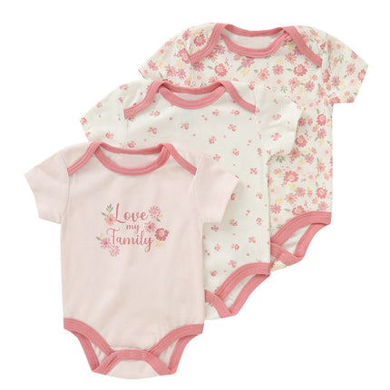 Cotton Clothes for Babies Three-Piece Set Romper (Newborn to 9 Months)