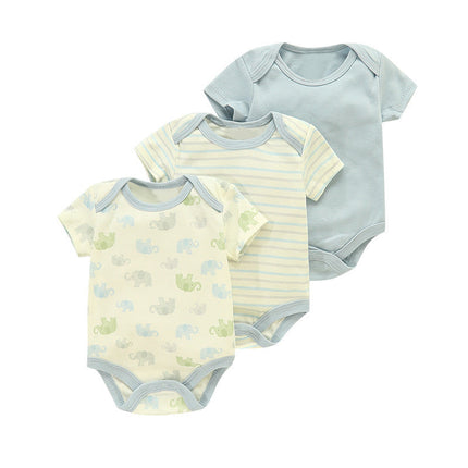 Cotton Clothes for Babies Three-Piece Set Romper (Newborn to 9 Months)