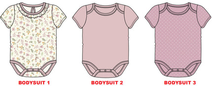Cotton Clothes for Babies Three-Piece Set Romper (Newborn to 9 Months)