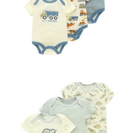 Cotton Clothes for Babies Three-Piece Set Romper (Newborn to 9 Months)