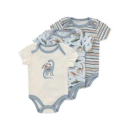 Cotton Clothes for Babies Three-Piece Set Romper (Newborn to 9 Months)