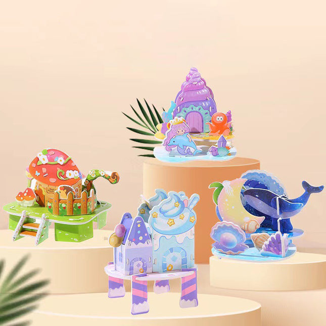 🧩3D Stereoscopic Puzzle Card 🧩