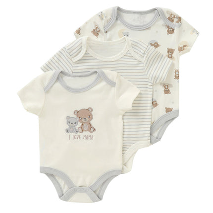 Cotton Clothes for Babies Three-Piece Set Romper (Newborn to 9 Months)