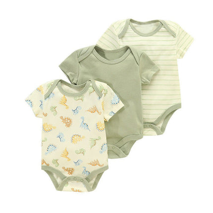 Cotton Clothes for Babies Three-Piece Set Romper (Newborn to 9 Months)