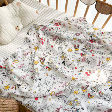 Newborn Cotton Muslin Swaddle Baby Blanket Wrap Cover
