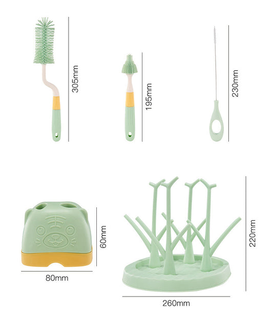 360° Silicone Baby Bottle Cleaning Brush (3in1)